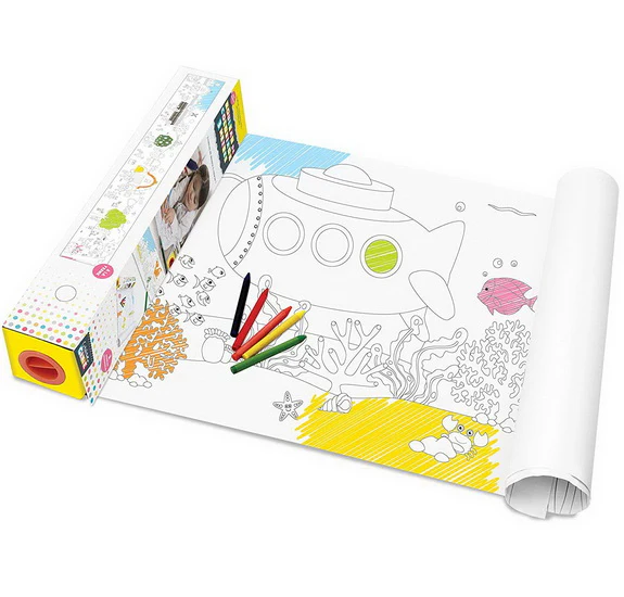 Rouleau coloriage avec dévidoir