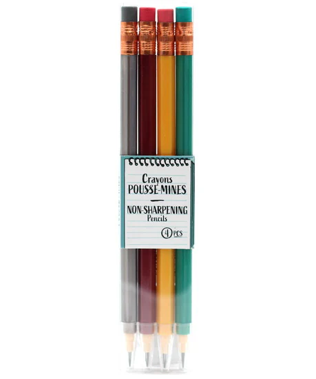 Ens. 4 crayons pousse-mines