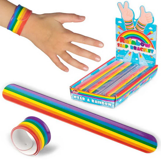 Bracelet clap arc-en-ciel