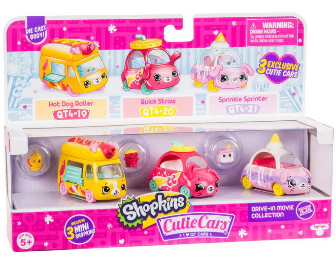 Ensemble 3 voitures Cutie Cars 3AS