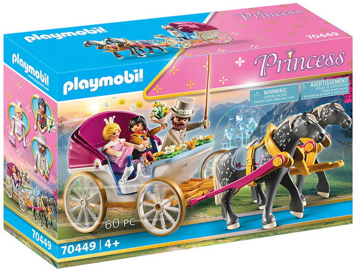 Calèche et couple royal