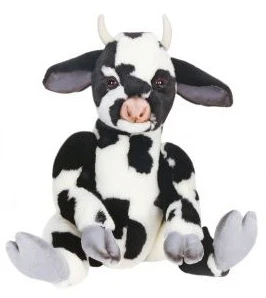 Peluche vache assis 35cm