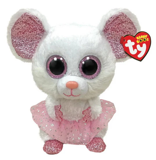 Souris blanche ballerine Nina moyenne