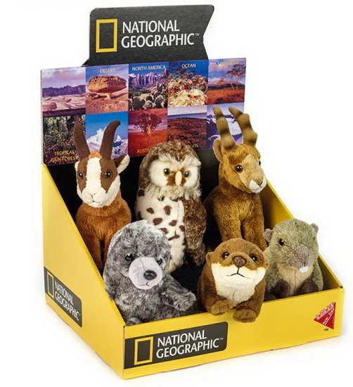 Peluche bébé animaux d'Europe 6 AS