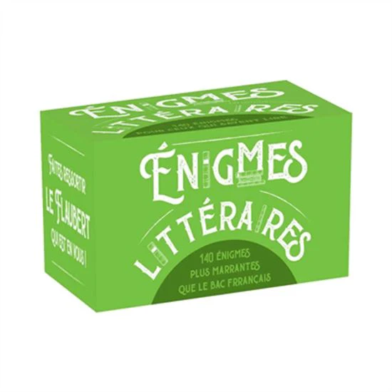 Énigmes littéraires : 140 énigmes plus marrantes que le bac français Cof.