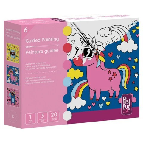 Peinture guidée animaux rock'n roll