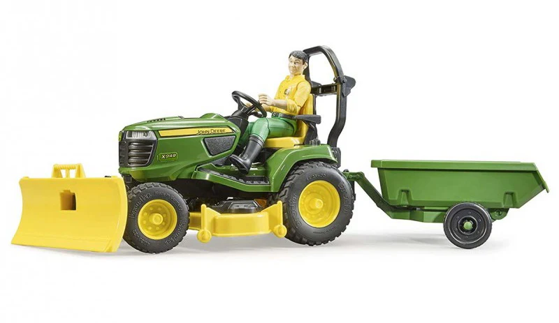 John Deer Tracteur à gazon et remorque