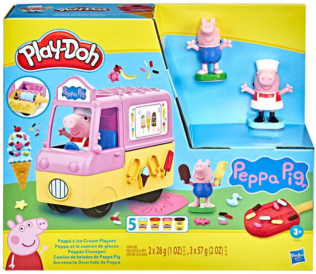 Ensemble pâte à modeler camion crème glacée