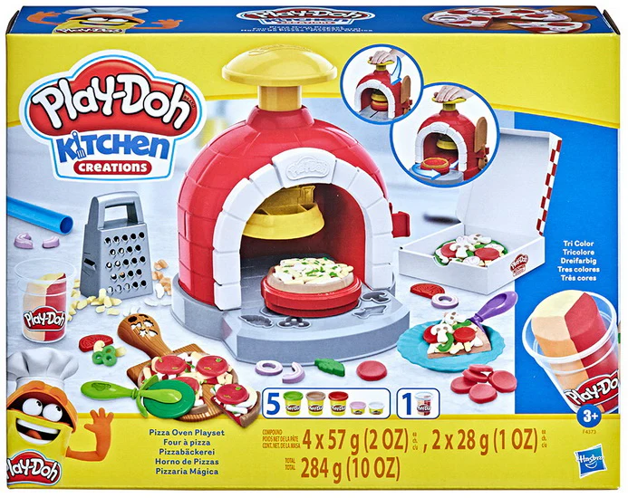 Ensemble pâte à modeler four à pizza