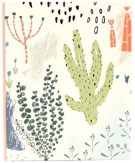 Duo tang 2 pochettes Cactus