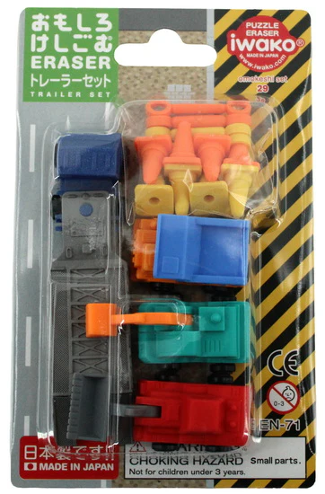 Ens. 8 gommes à effacer camions