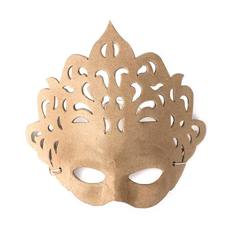 MASQUE DE PRINCESSE EN PAPIER MÂCHÉ