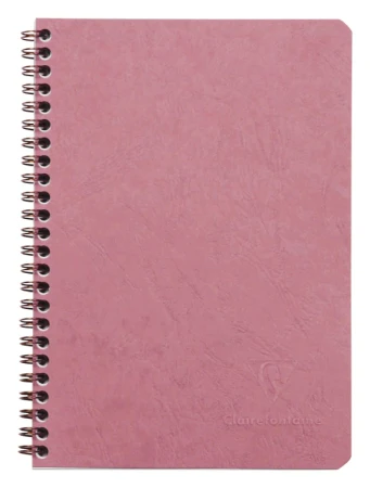 Cahier spirale Age-bag ligné 100p 14.8x21cm rose