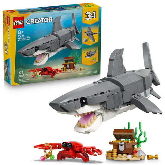 Le redoutable requin et le coffre au trésor