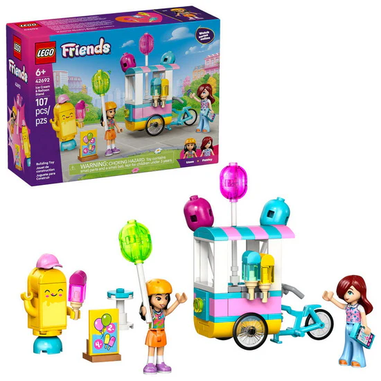 Le stand de glaces et de ballons