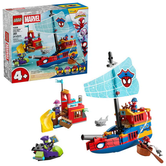 Le bateau pirate de l’équipe Spidey
